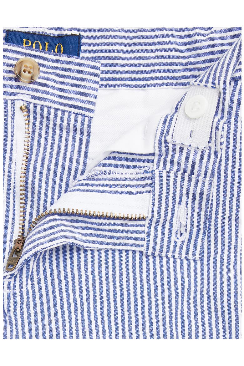 Kids' Stretch Cotton Seersucker Shorts, Alternate, color, BLUE SEERSUCKER