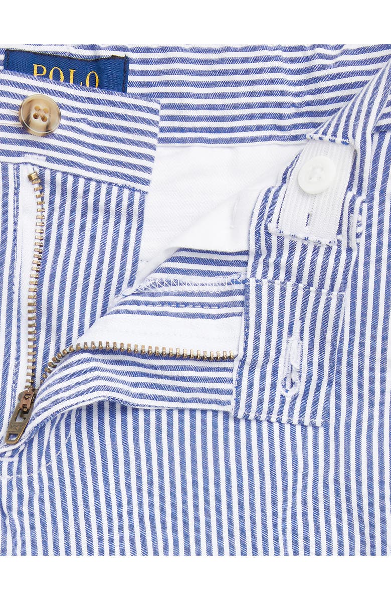 Polo Ralph Lauren Kids' Stretch Cotton Seersucker Shorts, Alternate, color, Blue Seersucker