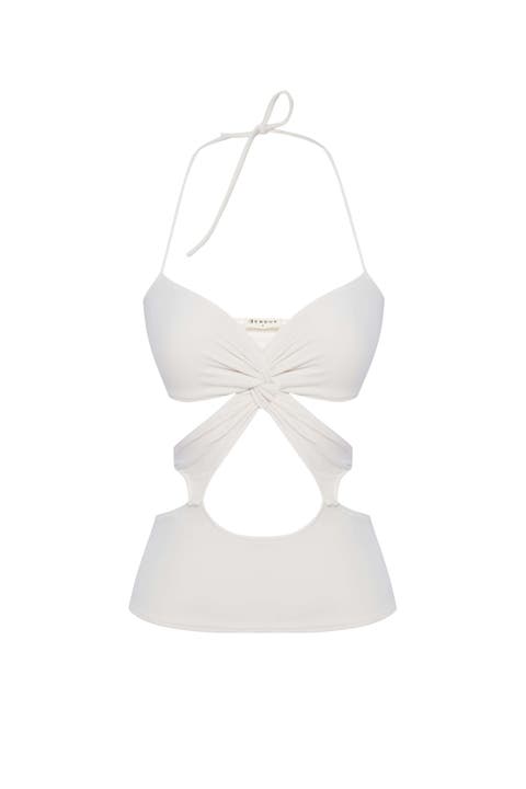 Neo Denim Jersey Crop Top