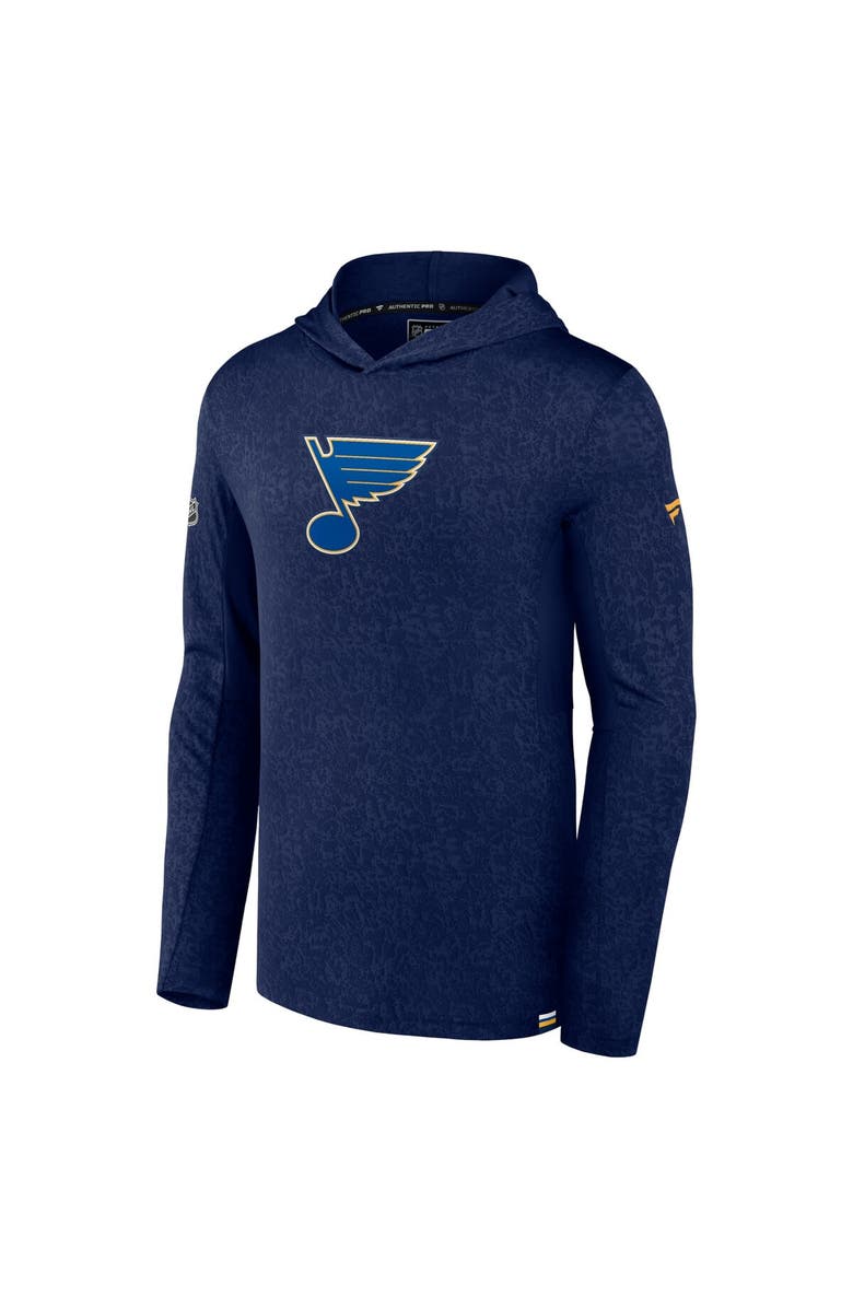 FANATICS Men's Fanatics Branded  Navy St. Louis Blues Authentic Pro Lightweight Pullover Hoodie, Alternate, color, Navy