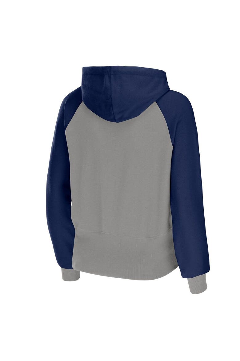 Women's WEAR by Erin Andrews Gray Penn State Nittany Lions Raglan Full-Zip Hoodie, Alternate, color, Gray