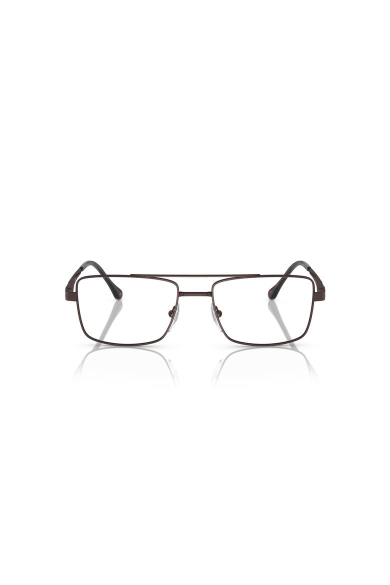 56mm Square optical glasses, Alternate, color, Brown