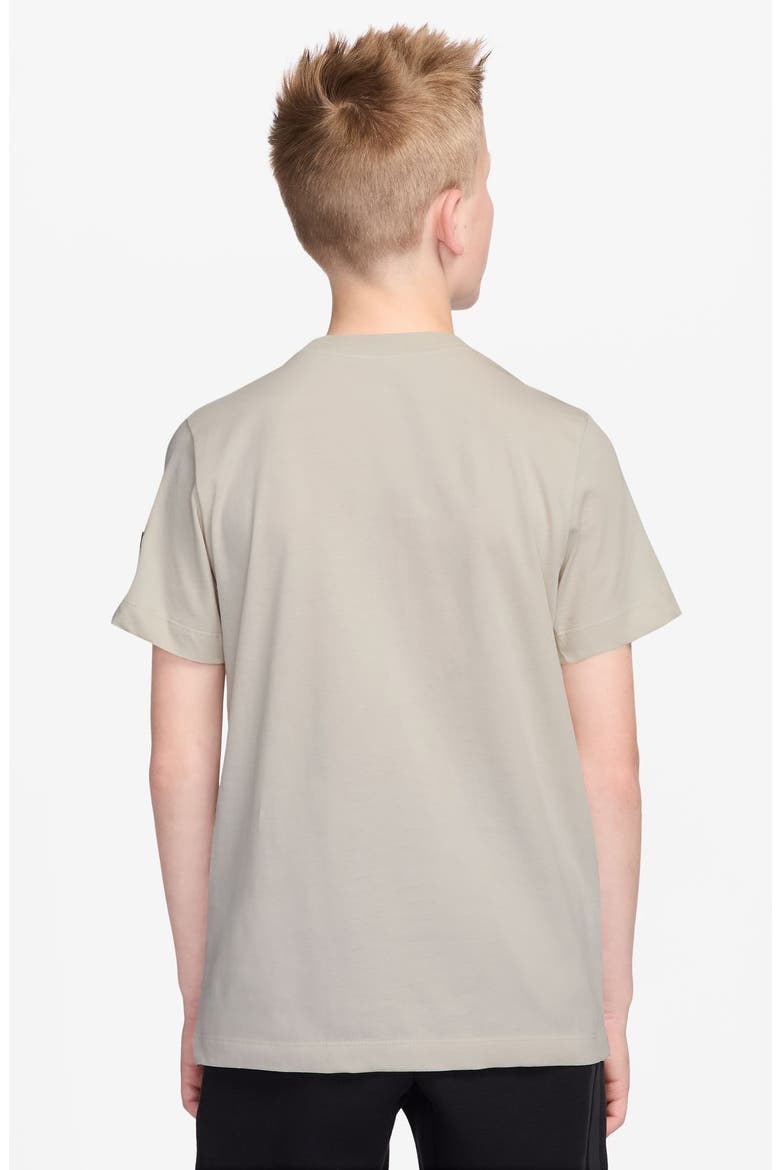 Kids' Sportswear Nike Air Cotton Graphic T-Shirt, Alternate, color, LIGHT BONE/ BLACK