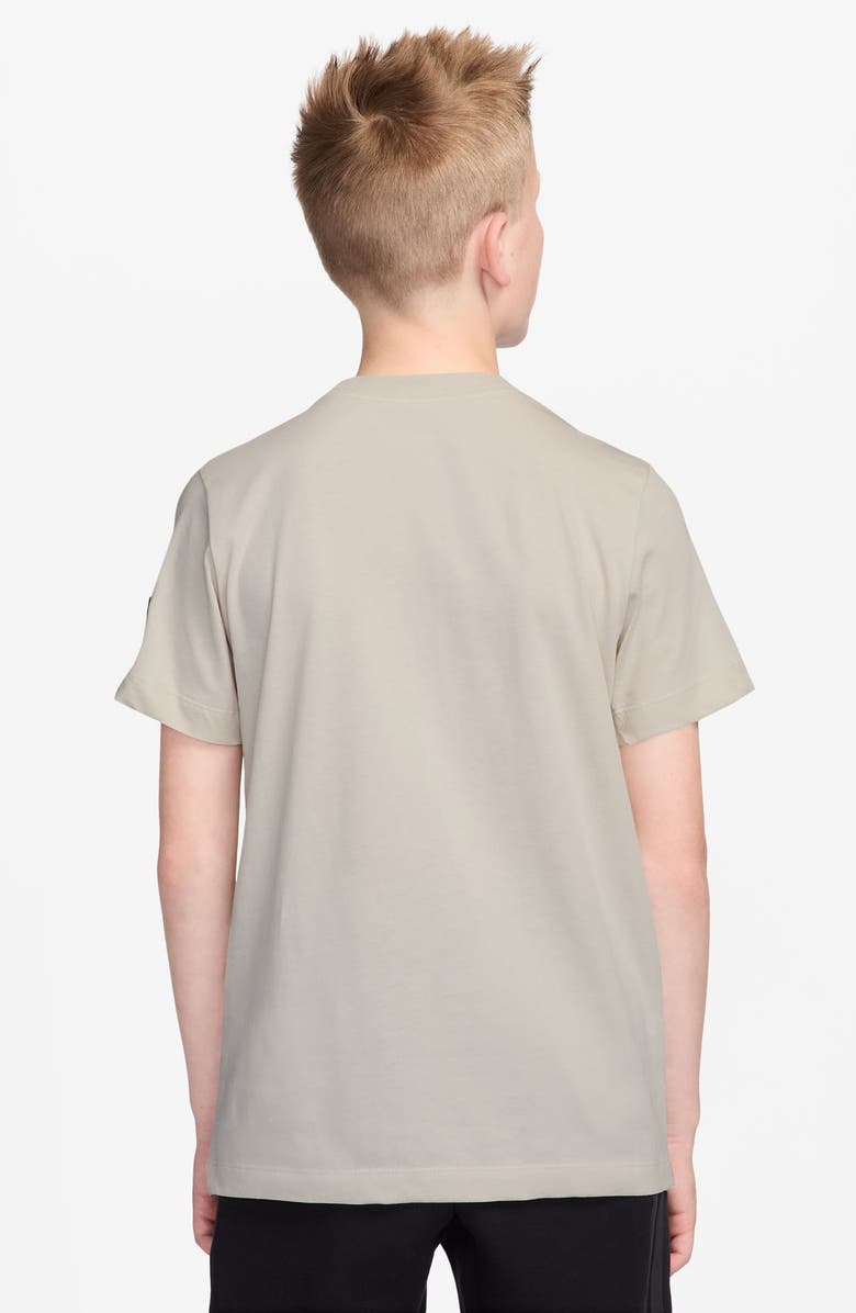 Nike Kids' Sportswear Nike Air Cotton Graphic T-Shirt, Alternate, color, Light Bone/ Black