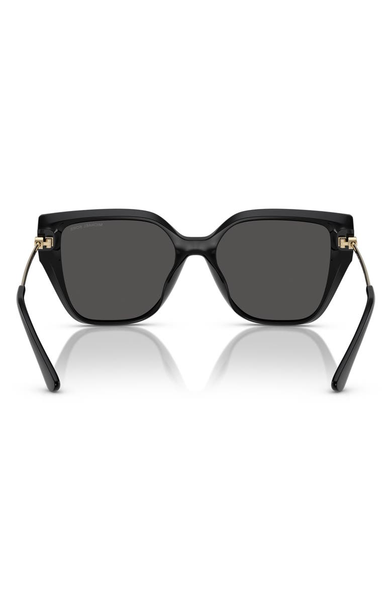 Michael Kors 54mm Square Sunglasses, Alternate, color, Black