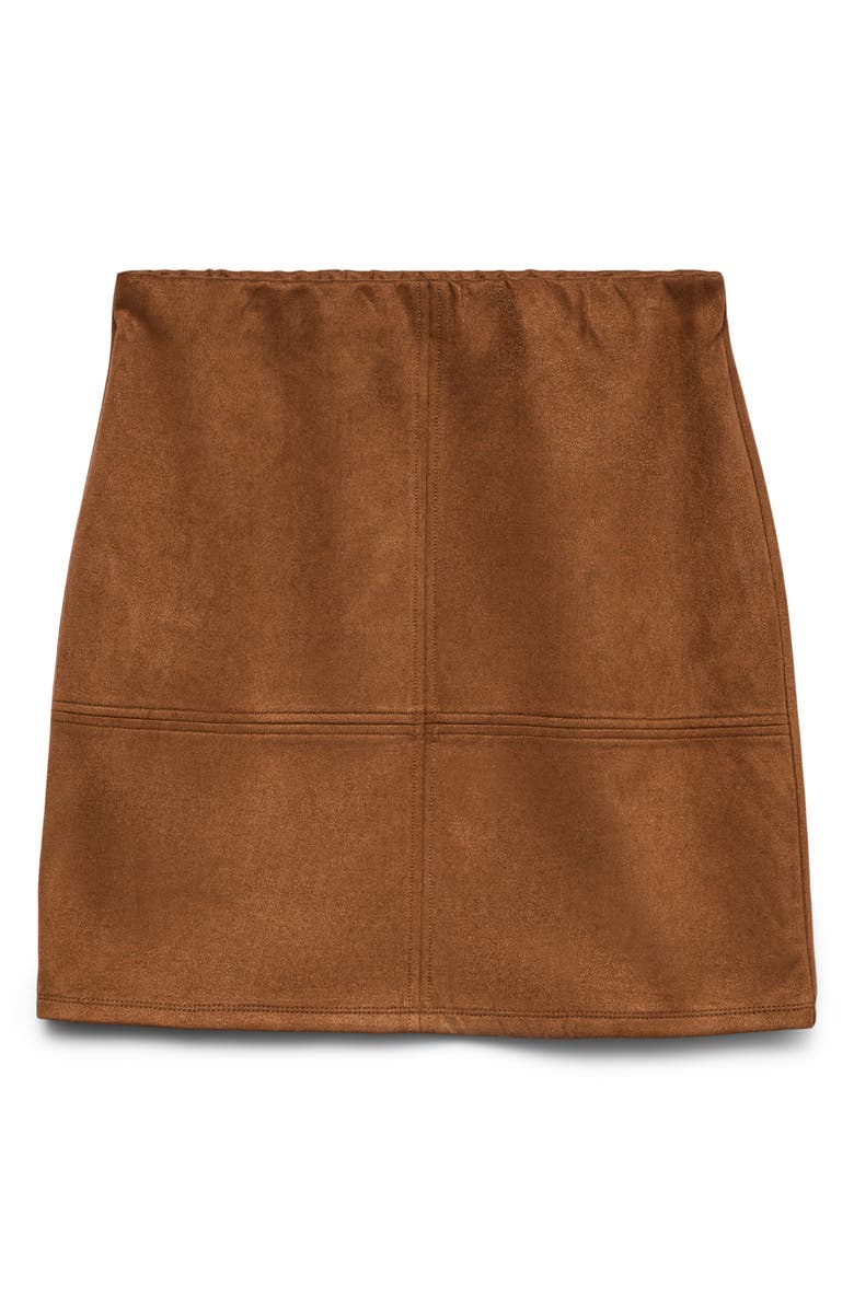 VERO MODA Faux Suede Miniskirt, Alternate, color, Emperador