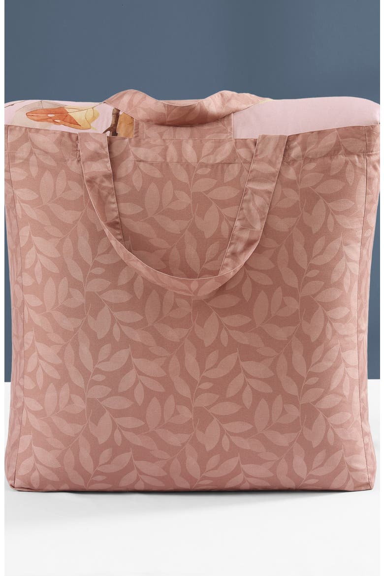 Peachy Dogwood Reversible 5-Piece Comforter Set, Alternate, color, PINK