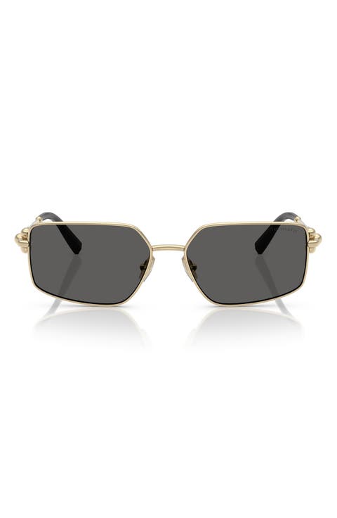 58mm Rectangular Sunglasses