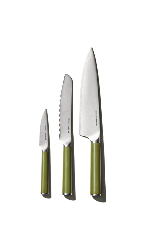 Material The Trio Of Knives In Sage
