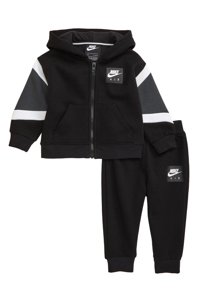Nike Air Fleece Zip Hoodie & Sweatpants Set, Main, color, 