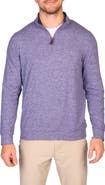 TailorByrd Brushed Mélange Quarter Zip Pullover