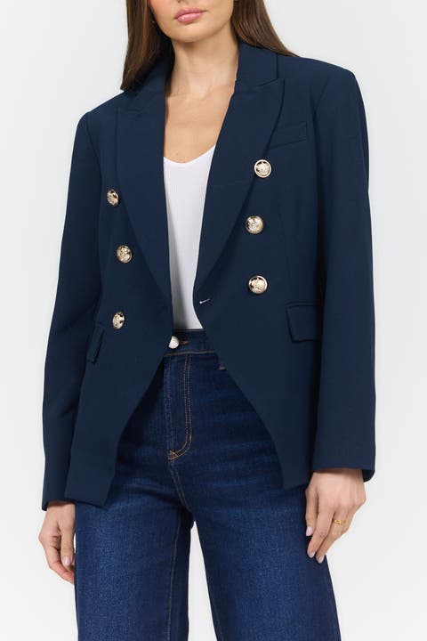 Rowena Military Double Breasted Blazer