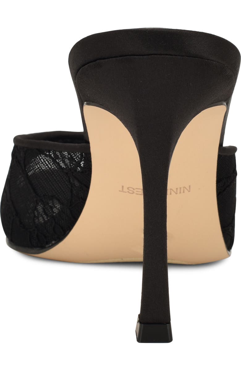 Nine West Kiscop Lace Slide Sandal, Alternate, color, Black