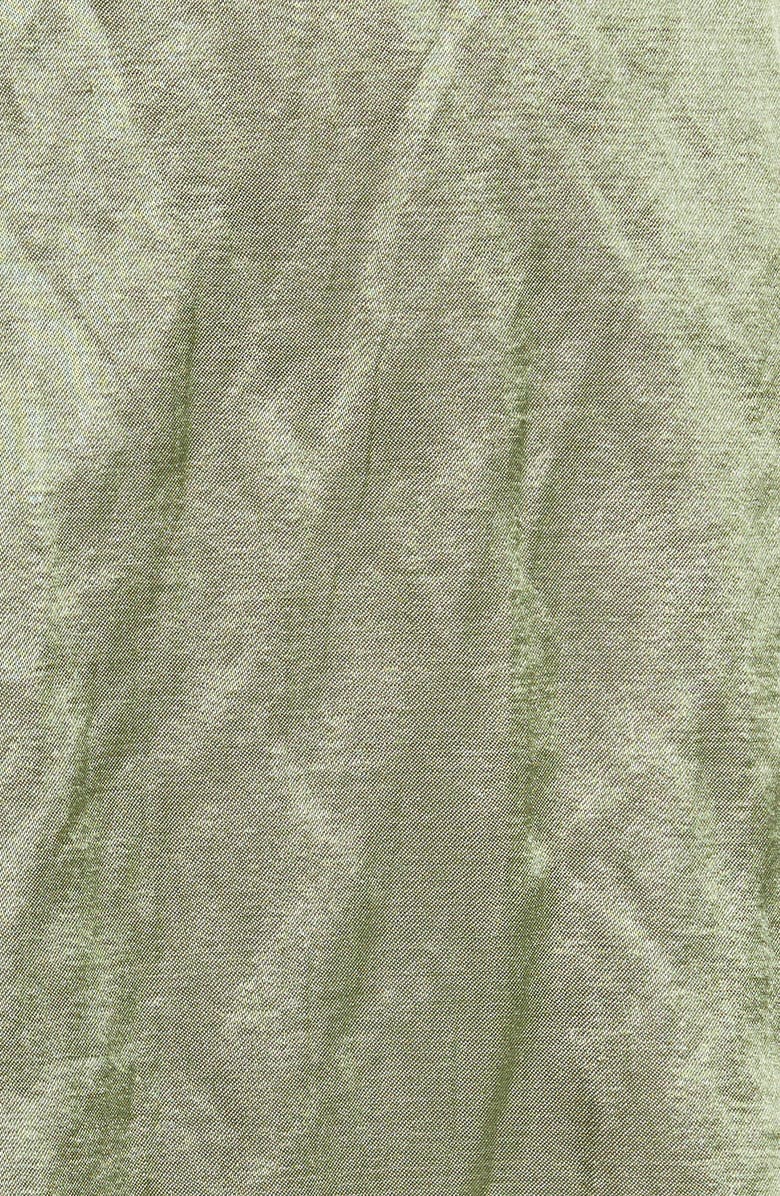 Vince Metallic Twist Front Cotton Blend Skirt, Alternate, color, Dk Pistachio