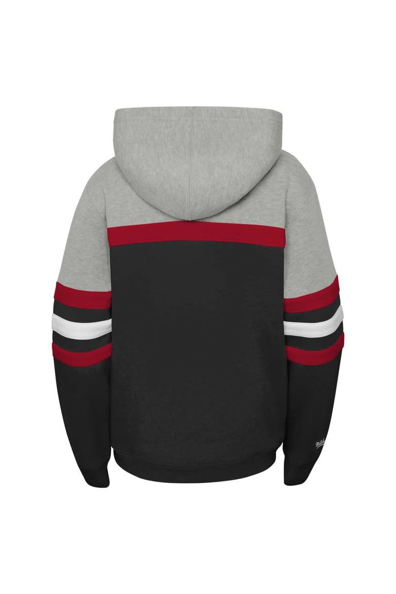 Youth Mitchell & Ness Red Detroit Red Wings Head Coach Pullover Hoodie, Alternate, color, Black