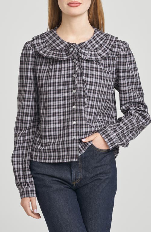 Wayf Dorothy Collared Shirt In Gray