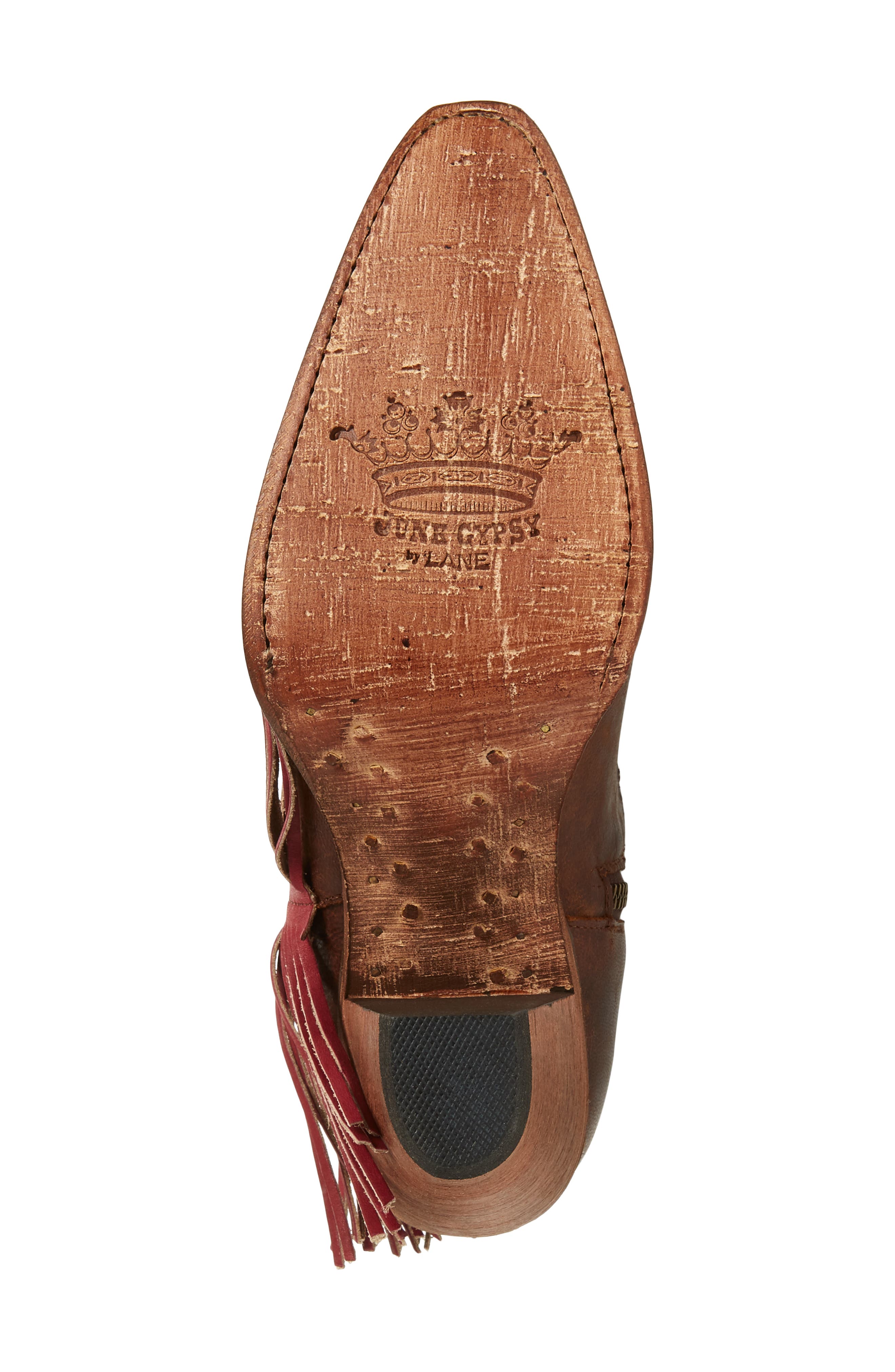 Fringe Over the Knee Western Boot, Alternate, color, BROWN LEATHER