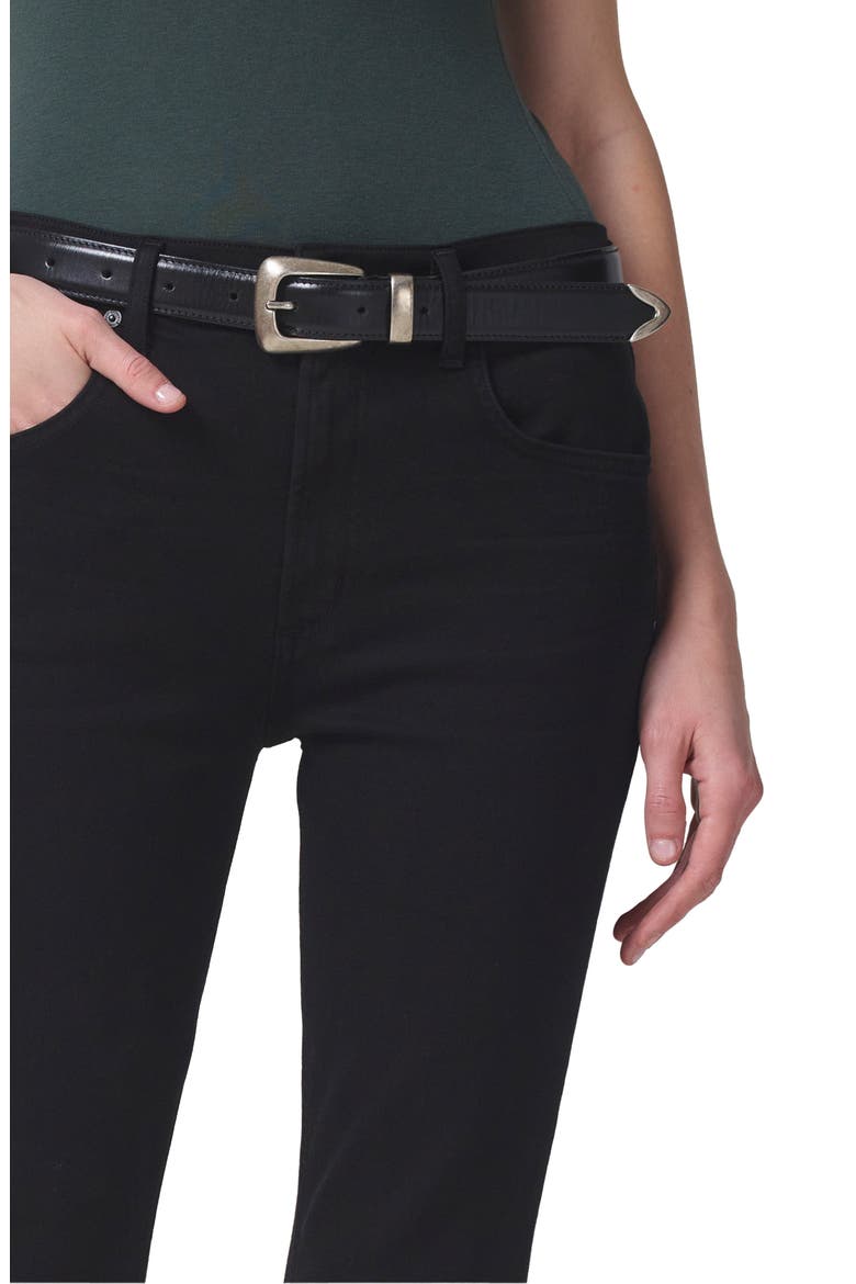 Isola Straight Leg Crop Jeans, Alternate, color, PLUSH BLACK