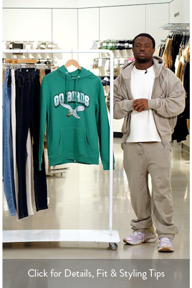 Men's Fanatics Branded Kelly Green Philadelphia Eagles Gridiron Classics Go Birds Vintage Arch Pullover Hoodie video