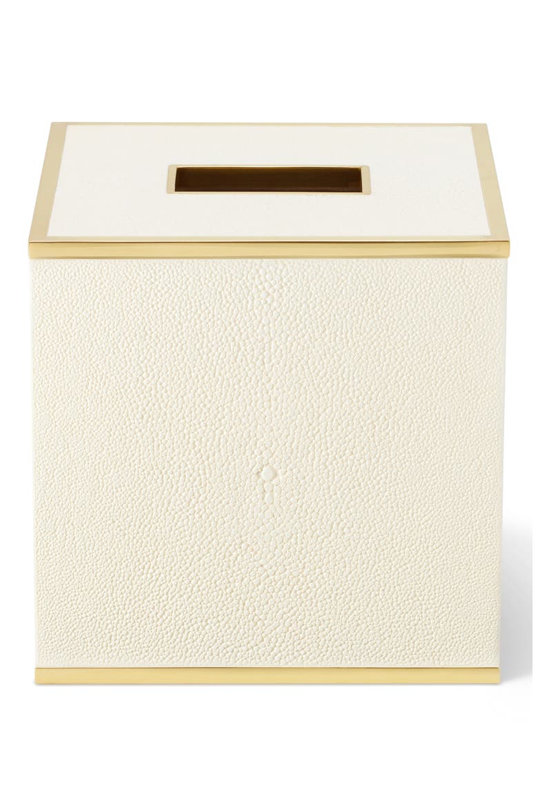 Shagreen Tissue Box, Main, color, CREAM