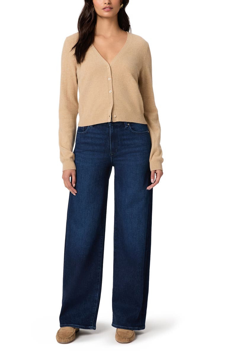 PAIGE Sasha High Waist Wide Leg Jeans, Alternate, color, Mnlitmarin