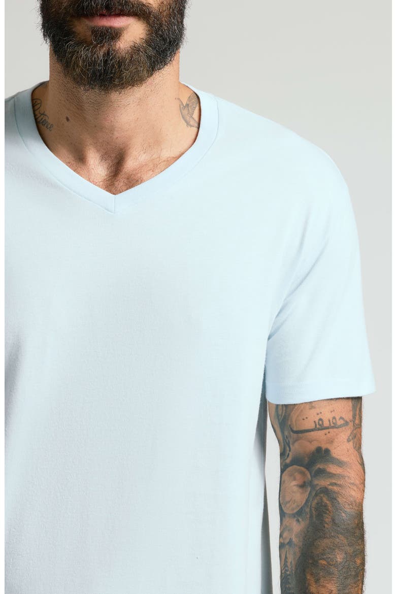 Short Sleeve V-Neck T-Shirt, Alternate, color, ICICLE