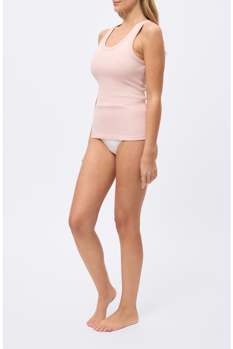 Milla Rib Shelf Bra Tank, Alternate, color, DUSTY PINK