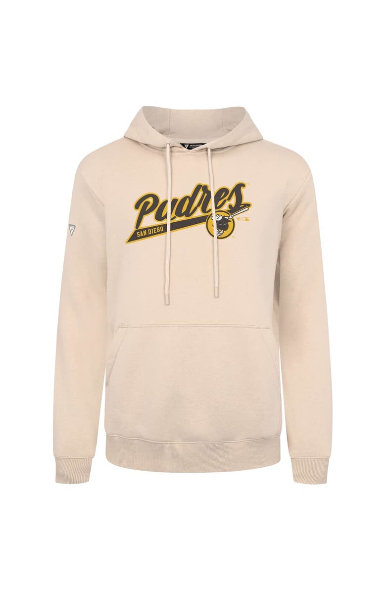 LEVELWEAR Men's Levelwear  Khaki San Diego Padres Podium Fleece Pullover Hoodie, Alternate, color, Khaki