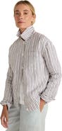 Haven Well Within Everweave Linen Stripe Boxy Jacket
