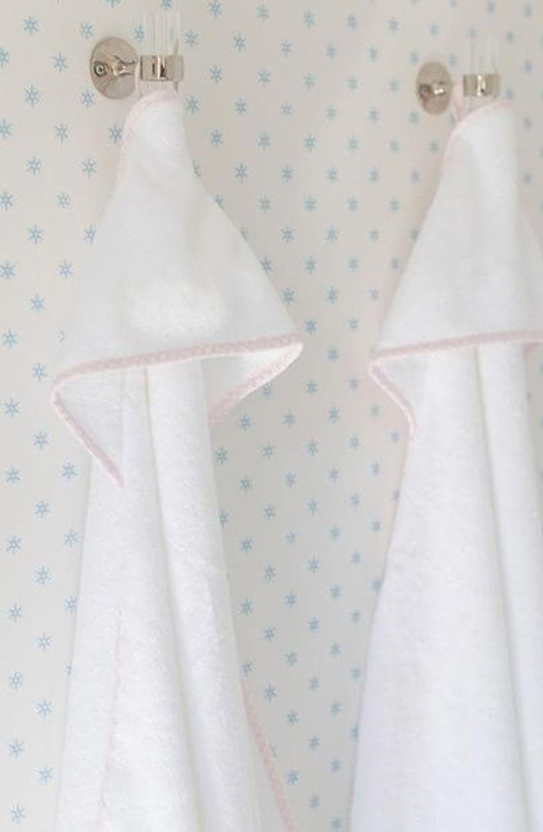 WEEZIE Organic Cotton Baby Hooded Towel, Alternate, color, Light Pink