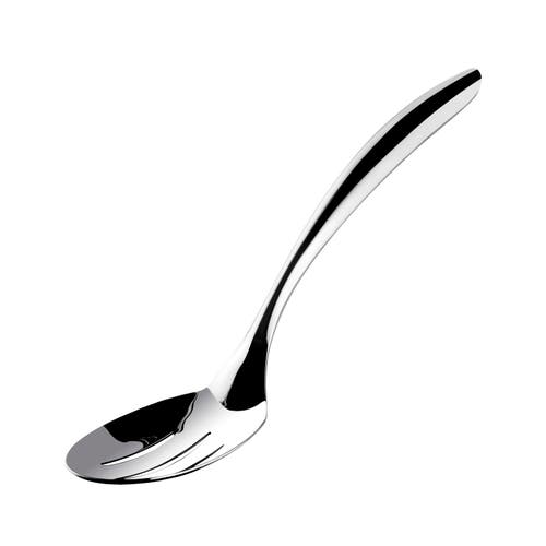 Cuisipro Tempo Solid Spoon, 13.5-inch, Stainless Steel In Silver