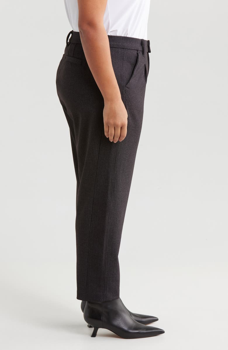 Wit & Wisdom 'Ab'Solution Skyrise Pleated Ankle Straight Leg Pants, Alternate, color, Charcoal Green