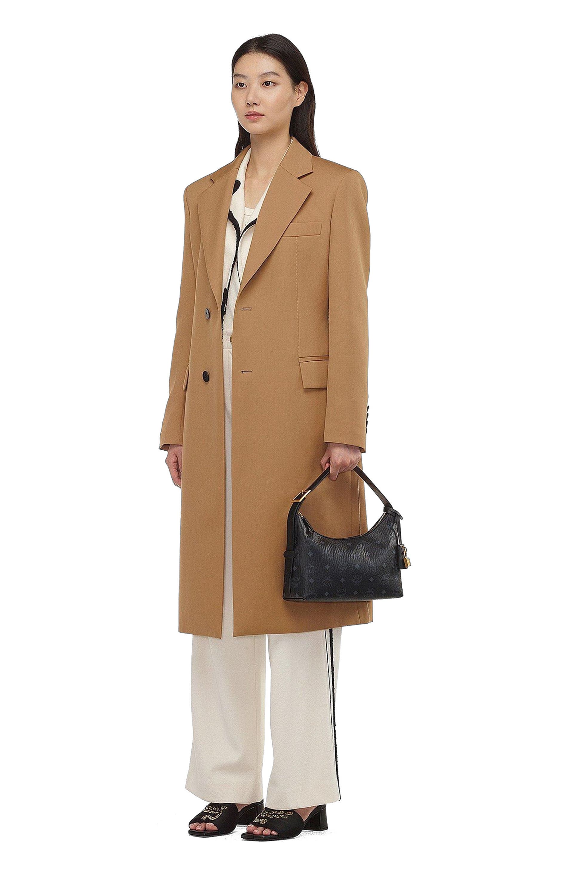 MCM Aren Hobo in Visetos, Alternate, color, Black