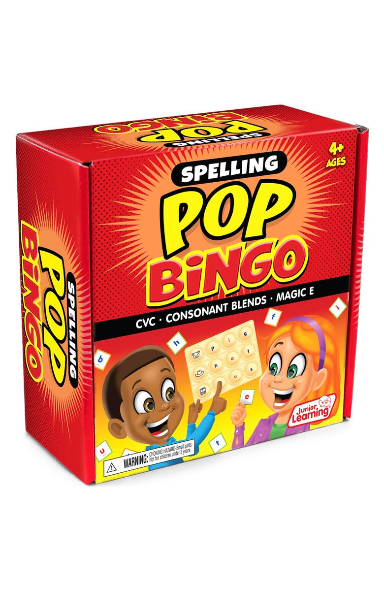 Junior Learning Spelling Pop Bingo, Alternate, color, Multicolored