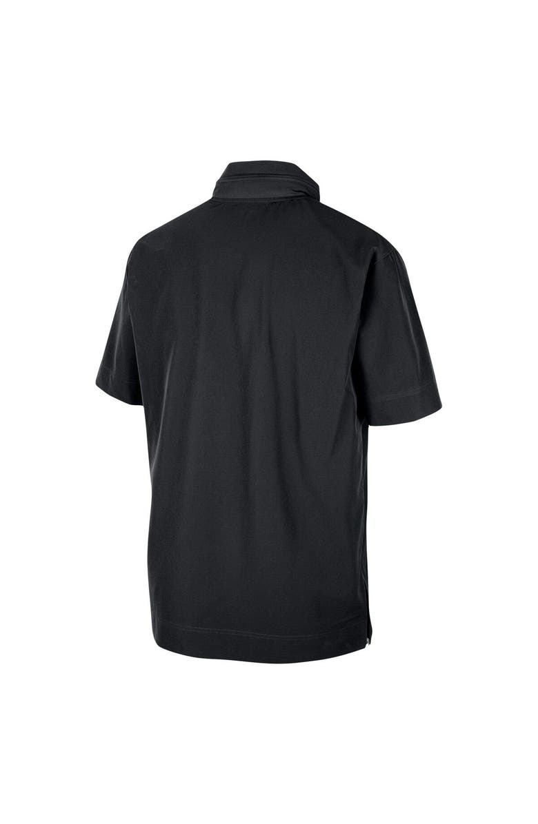 Nike Men's Nike Black Georgia Bulldogs Coaches Half-Zip Short Sleeve Jacket, Alternate, color, 