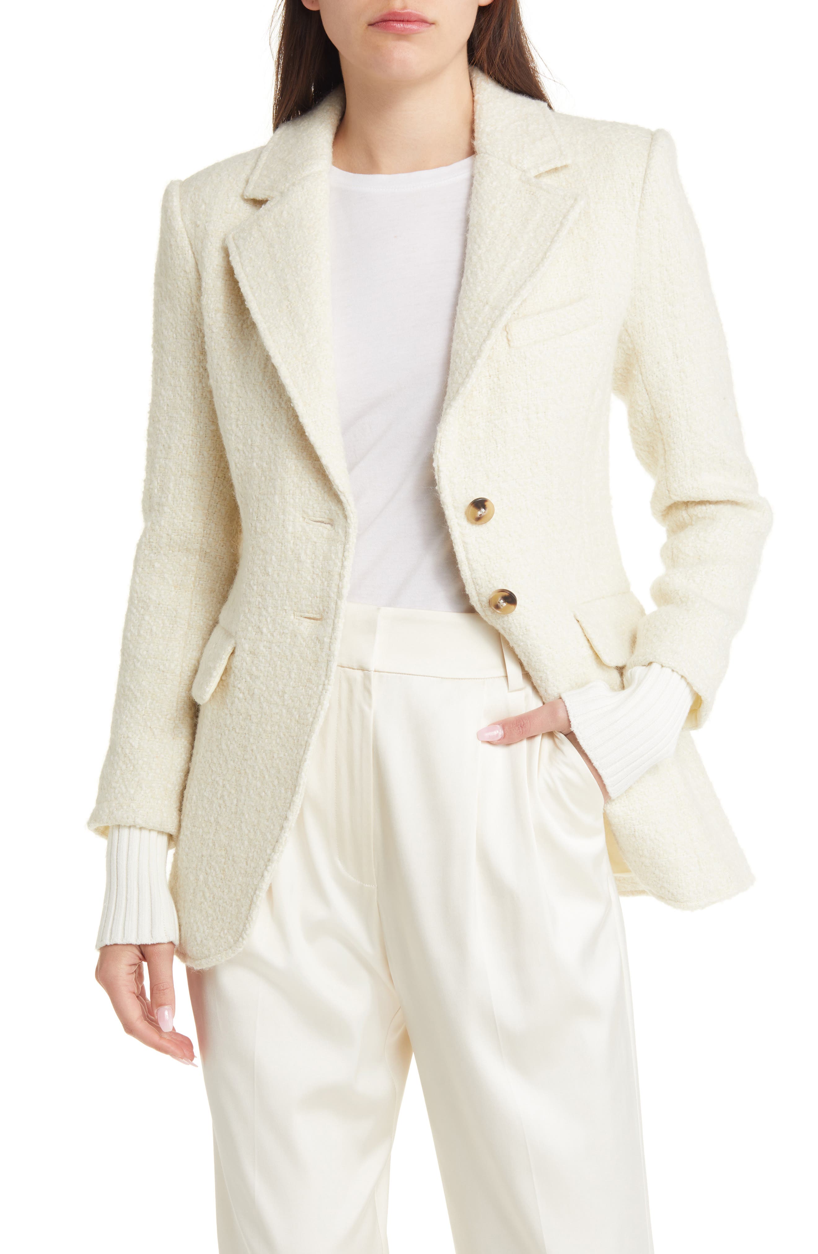 ♡m♡CARLA Lady handsome jacket（White） Favorite Daughter The Carla Jacket | Nordstrom