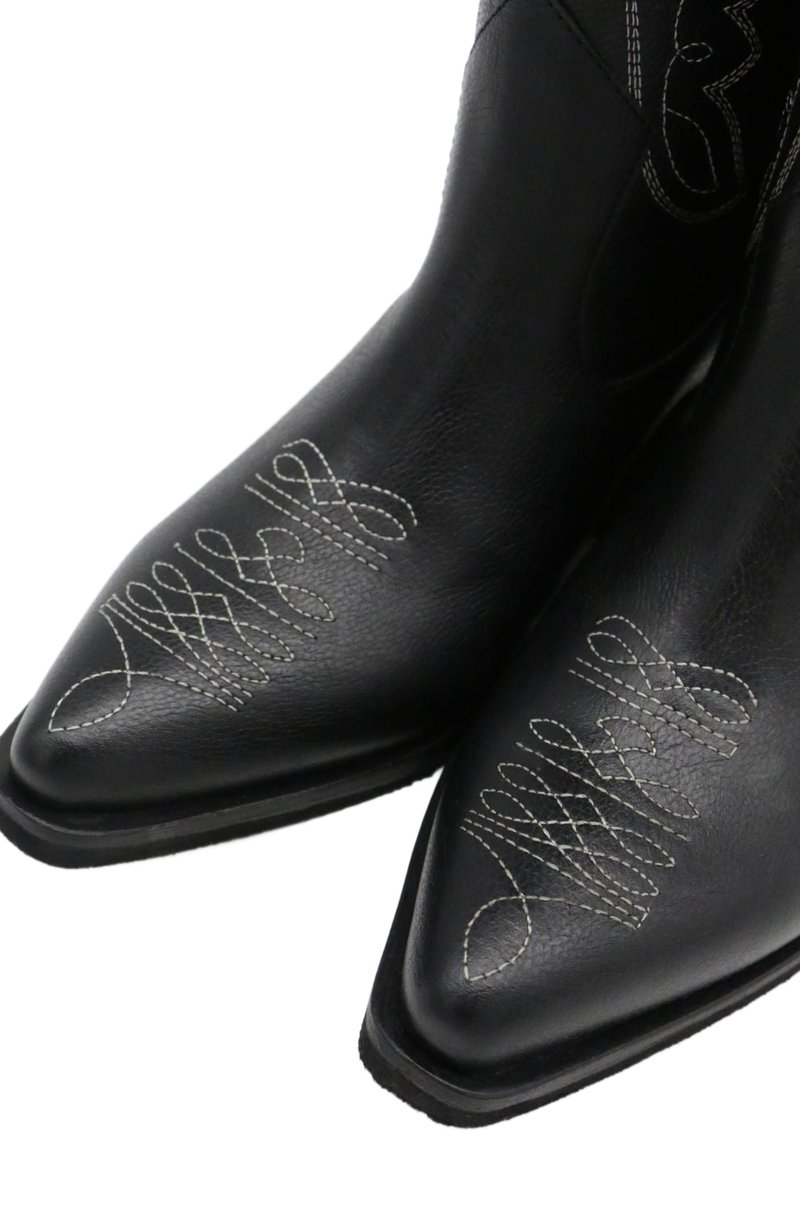 STIVALI NEW YORK Smooth Unstoppable Western Cowboy Boots, Alternate, color, Black