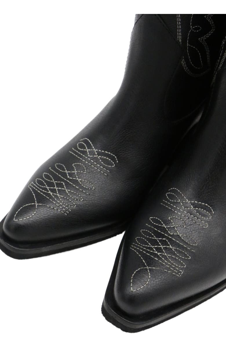 STIVALI NEW YORK Smooth Unstoppable Western Cowboy Boots, Alternate, color, Black