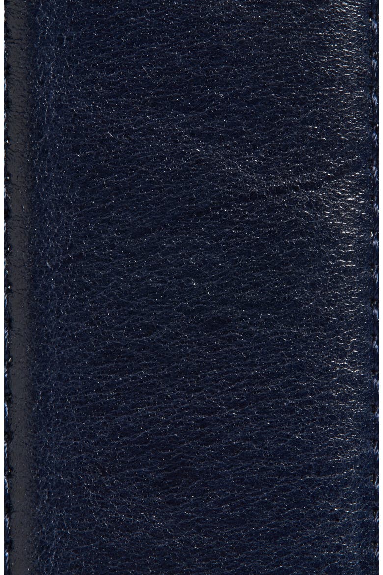 Juana Leather Hip Belt, Alternate, color, NAVY