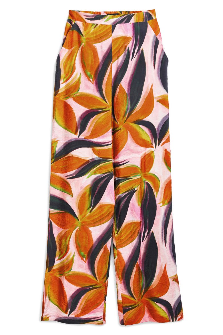 Floral Pants, Alternate, color, PINK