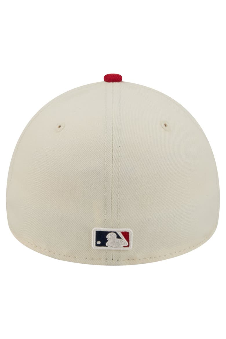 Men's New Era  Cream Philadelphia Phillies Chrome A-Frame 59FORTY Fitted Hat, Alternate, color, Cream