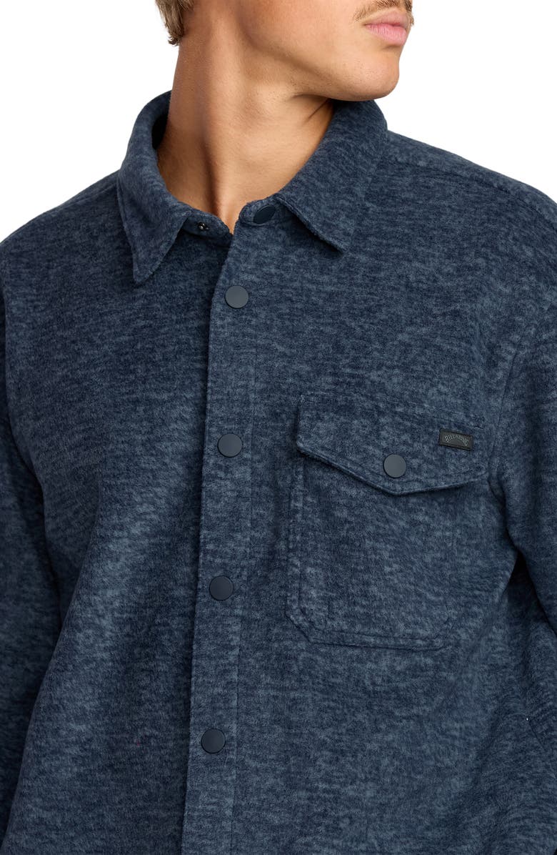 Billabong Furnace Flannel Button-Up Shirt, Alternate, color, Midnight