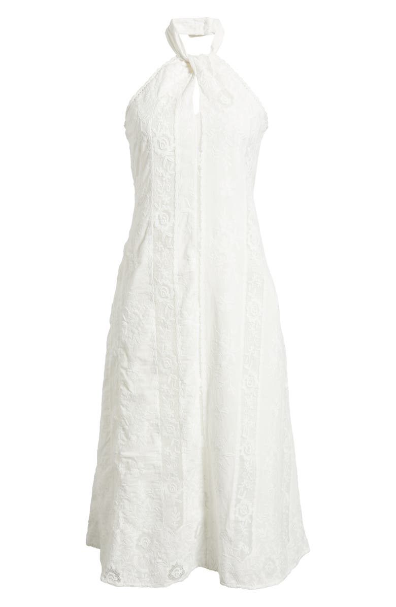 Line & Dot Pienza Halter Maxi Dress, Alternate, color, White