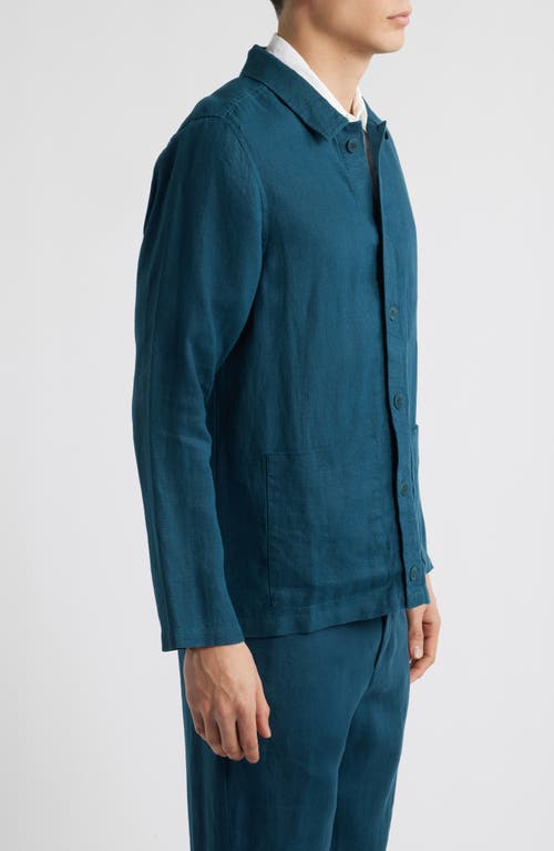 Alex Crane Kite Linen Jacket In Dusk