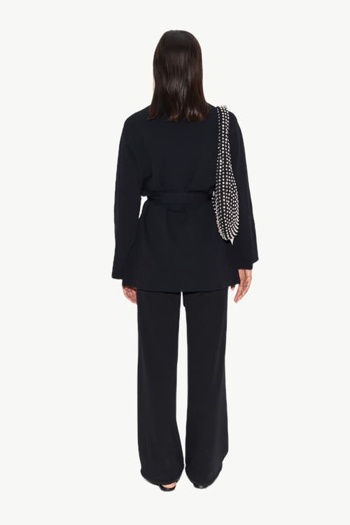 Simonmiller Max Belted Knit Cardigan In Black