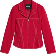 Desigual Topstitch Detail Stretch Cotton Jacket