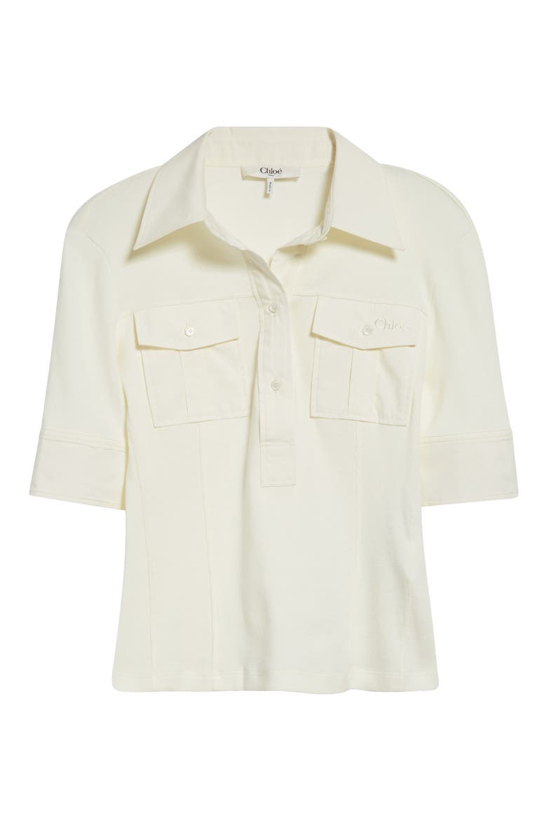 Mixed Media Utility Top, Alternate, color, COCONUT MILK