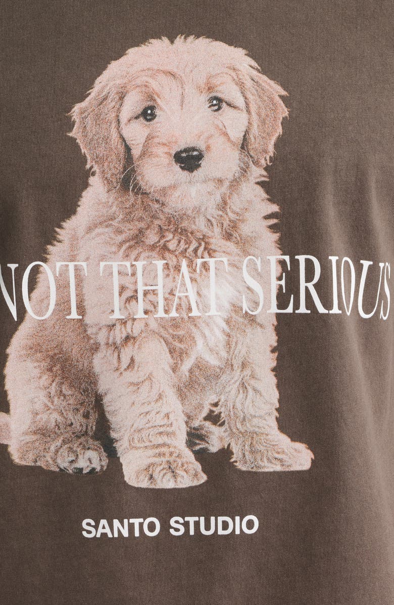 SANTO STUDIO Not that Serious Cotton Graphic T-Shirt, Alternate, color, Holy Brown