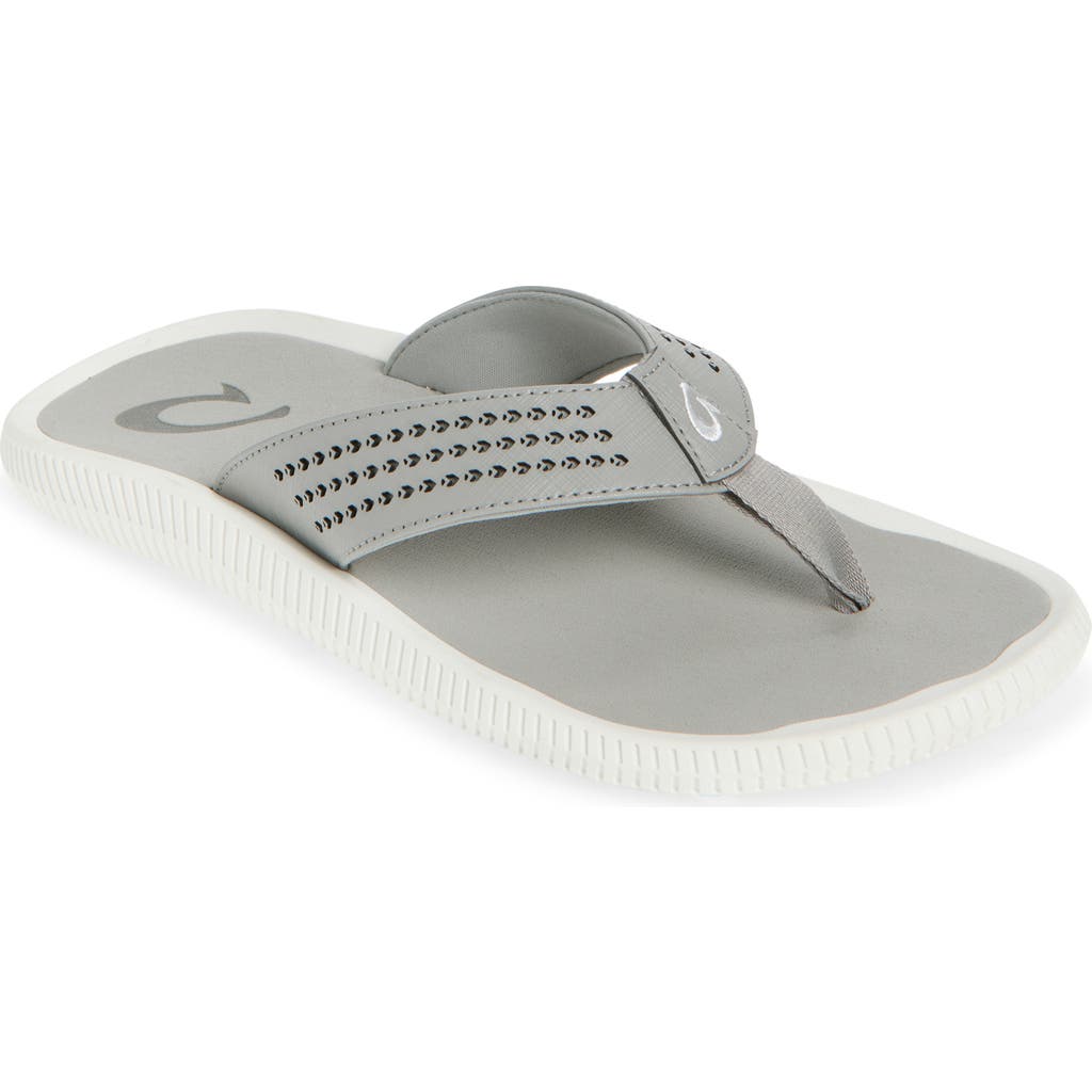 Olukai Ulele Golf Sandal In Gray