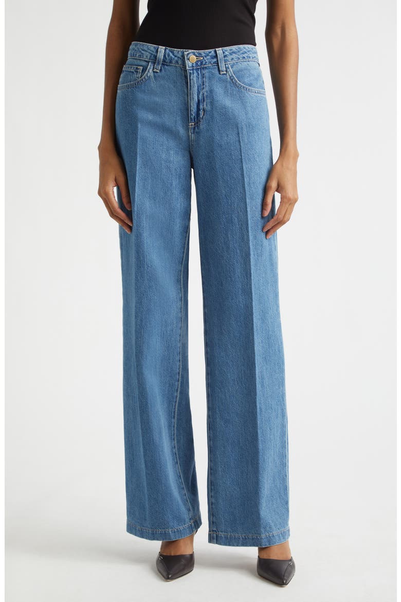 Scottie High Waist Wide Leg Jeans, Main, color, WILTON